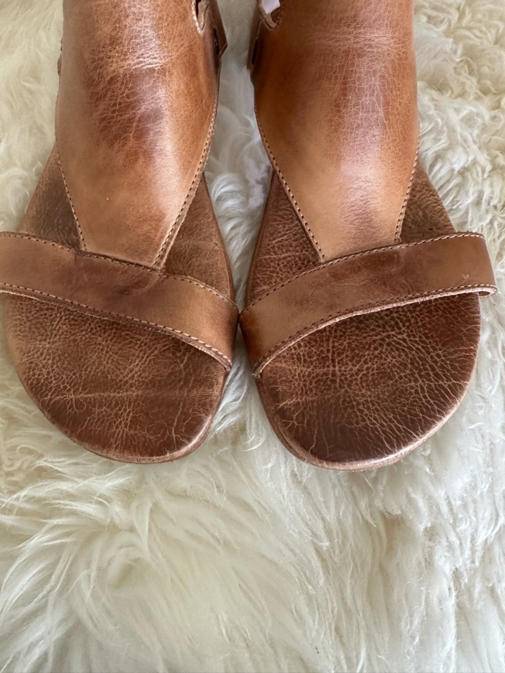 BED|STU Soto Leather Tan Rustic Gladiator Sandal - Picture 6 of 16
